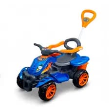 Carrinho de Passeio Infantil Quadriciclo Wheels Maral Motoquinha com Pedal Empurrador e Buzina