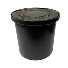 Caixa Aterramento Redonda Com Tampa 20cm Reforçada Pvc