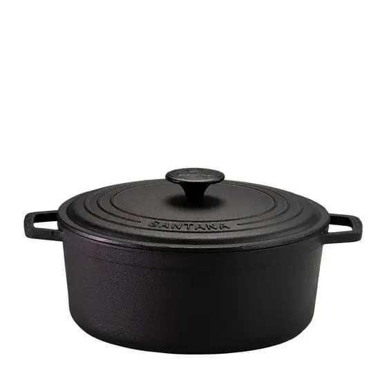 Panela De Ferro Caçarola Neo 2,3L Tampa E Alça De Ferro 20cm