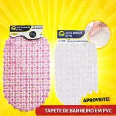 Tapete Antiderrapante Banheiro Box Chuveiro PVC Ventosas 1und