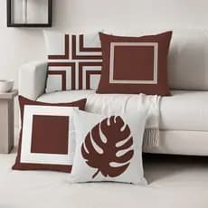 Kit 4 Capas de Almofada Decorativas 45cmx45cm em Oxford