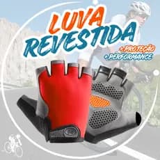 Luva Gel - Montauin Bike Academia Pesca Crossfit Ciclismo Cinza Preto Vermelho Moto