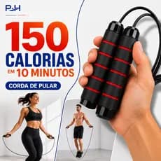 Corda de Pular Profissional Crossfit - 3 Metros - Ajustável + Rolamento 360° + Cabo de Aço + Espuma
