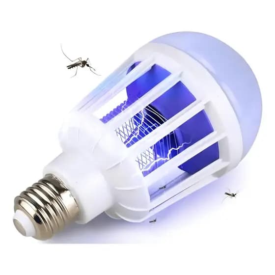 Lâmpada Mata Mosquito LED Repelente Elétrica Luz Noturna E27 15W