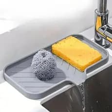 Saboneteira Silicone com Dreno Antiderrapante Porta Sabonete Banheiro Pia Cozinha