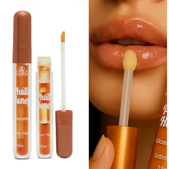 Gloss Labial com Sabor PhalleBeauty mel e capuccino