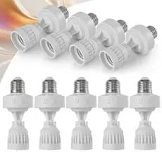 KIT 3~9 Sensor De Presença de Movimento Com Fotocélula  Para Lâmpada Soquete E27 Temporizador Bivolt