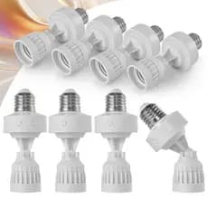 KIT 2~8 Sensor De Presença de Movimento Com Fotocélula  Para Lâmpada Soquete E27 Temporizador Bivolt