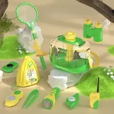 Brinquedo Captura Insetos Crianças Lupa Educativo Biologia Explorar