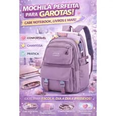 Mochila bolsa media Escola e Viagem Grande Universitária