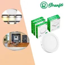 Kit 2 Painel Led 12w 18w 25w Branco Frio Quente Neutro Redondo Quadrado Embutir Sobrepor VENTO