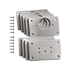 Kit 10-20 Placas Para Reparo de Porta Dobradiça Armário MDF Pen Tech Aço Reforçado Solução Definitiva VENTO