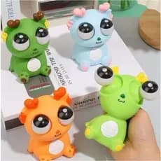 Brinquedo Dragão e Capivara – Estilo Cartoon, Olhos Grandes e Design Fofo