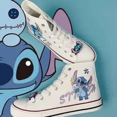 Sapatos De Lona De Alta Qualidade Para Mulheres , Na Moda E Versáteis . Stitch co Estudante De Marca , Casal De Tênis