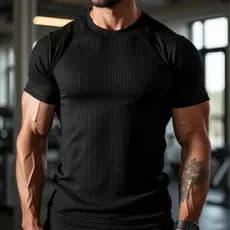 Camiseta Camisa Premium Canelada Lisa Casual Estilo Americana Importada