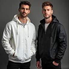 Blusa Jaqueta Corta Vento Forrado Premium Com Capuz Liso Casaco Blusão Bobojaco com Ziper