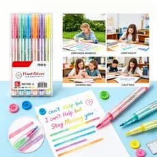 4/6 Cores Marca Texto- Escrita e Correcao Marca-texto Papelaria/Escritório/Escola/Material