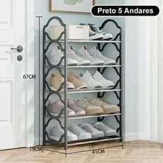 Sapateira 4 ou 5 Andares Multiuso Desmontável Organizadora Multiuso Sapatos Livros Brinquedos