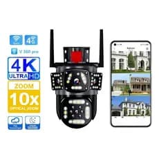 Câmera de Segurança IP Full HD Wi-Fi para Exterior camera com audio e microfone ;Com Visão Noturna e Detecção Humanap20