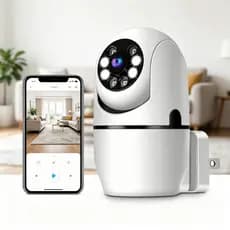 Câmera De Segurança 2.4g Wifi Inteligente Hd Visão Noturna