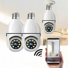 KIT 360 Wi-fi Security Camera Infrared Waterproof Night Vision Wireless Lamp；Camera Lampada DeSeguranga Wifi Ip