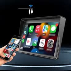 Multimídia Som De Carro Universal Carplay Android e IOS Tela 7 Câmera de Ré
