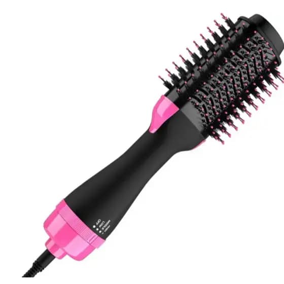 Escova Secadora Alisador Elétrica Quente Cabelo Com 3 Em1 Hair Styler