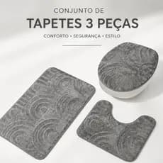 Jogos de Tapetes para Banheiro Peças | Algodão Pelúcia Macio Antiderrapante