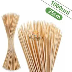 Espeto De Bambu 25cm Espetinho Para Churrasco 1000 Unidades - Natural Produtos