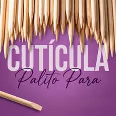 Kit Palito de Bambu para Cutícula Manicure Pedicure
