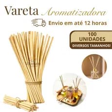 Vareta Para Aromatizador Bambu (100 unidades) 17cm, 20cm, 25cm, 30cm