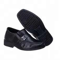 Sapato Masculino Infantil Social Preto Moderno Confortável