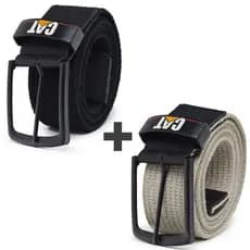 Kit 2 Cintos Militar Masculino Lona Ajustável Outdoor Tático Robusto Fivela Rápida Resistente Casual