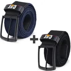 Kit 2 Cintos Militar Tático Lona Fivela Automática Resistente Confortável Masculino Ajustável Casual