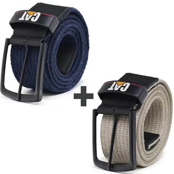 Kit 2 Cintos Masculino Lona Tático Fivela Engate Rápido Ajustável Resistente Casual Militar Confortável