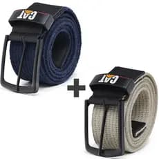 Kit 2 Cintos Masculino Lona Tático Fivela Engate Rápido Ajustável Resistente Casual Militar Confortável