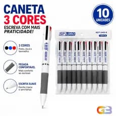 10PCS 3 cores de canetas criativas tipo de imprensa simples XK-2403