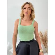 Body Modal Tricot Moda Feminina