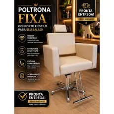 Cadeira Evidence Hidráulica Fixa para Salão Beleza