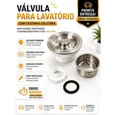 Valvula Ralo Para Cuba Salao De Cabeleireiro Pia 4 1/2 Inox