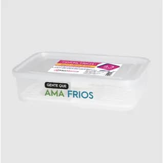 Porta Frios com Divisórias com Acessório que Vai à Mesa 2,3L - Organizador de Alimentos