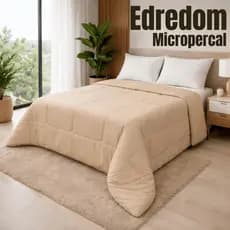 Edredom Casal Solteiro Queen E King Micropercal Toque Macio 100% Poliéster Conforto Elegância Quarto Aconchego