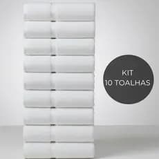 Kit 10 Toalhas Brancas Rosto Salão Beleza Manicure Pedicure Algodão Uso Profissional Resistente Lavagem Lavabo