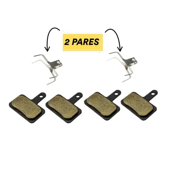 Pastilha de Freio 2 PARES GTA Tipo Shimano M395 Para Freios 8765 8766 10922 2 Pares + Mola