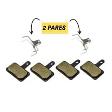 Pastilha de Freio 2 PARES GTA Tipo Shimano M395 Para Freios 8765 8766 10922 2 Pares + Mola