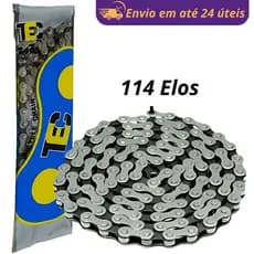 Corrente de Bicicleta Grossa TEC 114 Elos Para Bike Sem Marcha BMX Beach C410