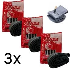 Câmara de Ar Aro 26 3 Unidades Kenda 26x1.9/2.125 Camara de Ar de Bicicleta Bike MTB Urbana