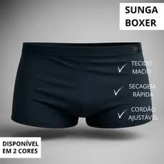 Sunga Boxer Masculina Lisa - Tecido Com Proteção UV+50 Secagem Rápida E Alta Durabilidade