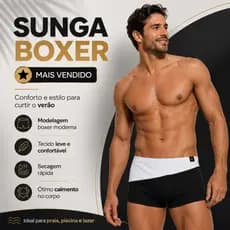 Sunga Praia Masculina Boxer | Design Exclusivo Secagem Rapida e Tecido Confortável