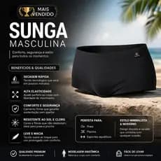 Sunga Boxer Masculina Confortável Secagem Rápida